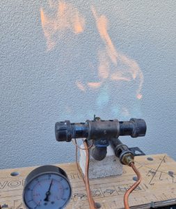 Multiflame burner testing